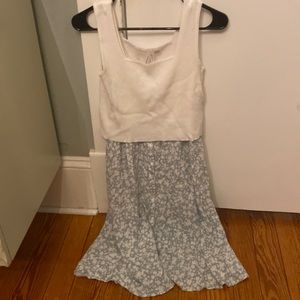 Seraphine white and sage maternity to nursing dress